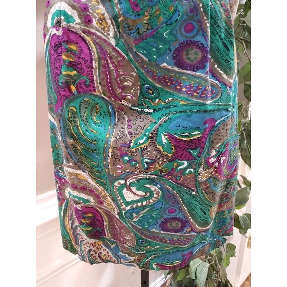 Maeve Women's Black Ruffle 100% Silk Scoop Neck Sleeveless Knee Length Dress 6 - Picture 4 of 12